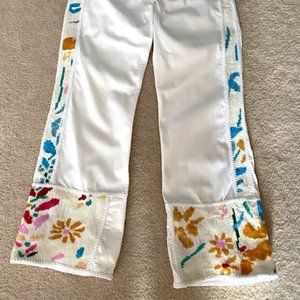 NYDJ White Jeans With Sequins Size 6